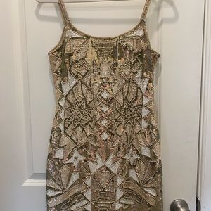 Needle&Thread Sequin Handmade Mini Dress